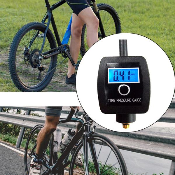 

tools digital tire pressure gauge back light screen portable mtb bicycle tester for car motorcycle bike accessories