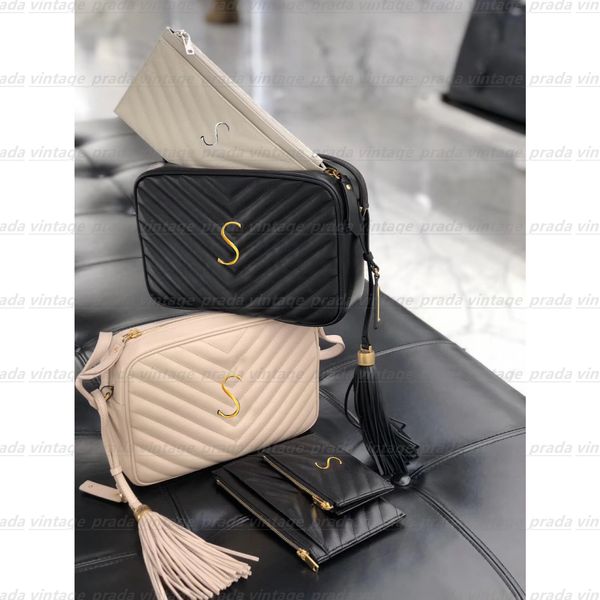 

designer genuine leather lou small camera shoulder bag women's men tote crossbody bags mylon fashion shopping wallet