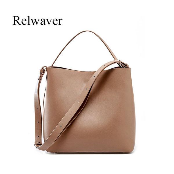

evening bags brief cowhide shoulder bag minimalist bucket chic women messenger composite