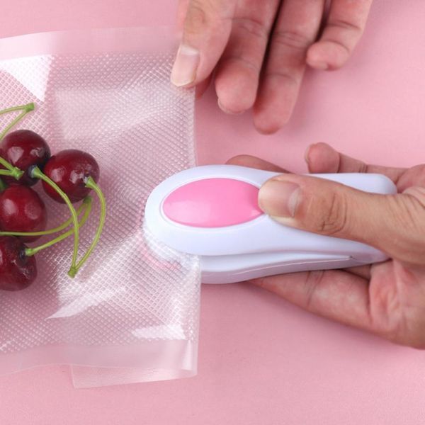

bag clips 1pc mini portable food sealing machine impulse plastic packaging kitchen storage wholesale