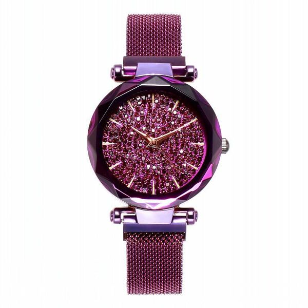 

wristwatches luxury crystal ladies watch women magnet buckle dress watches japan quartz movement bracelet 2021, Slivery;brown