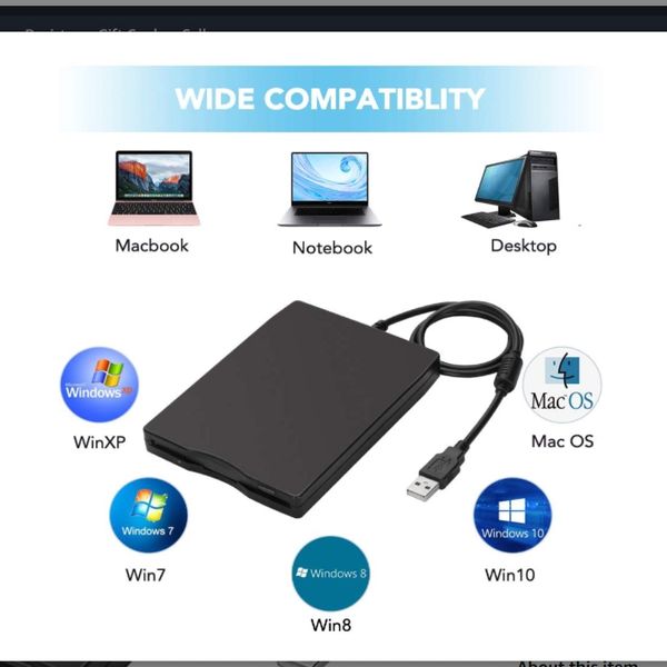 USB Floppy Drive, MTHSTEC 3.5 