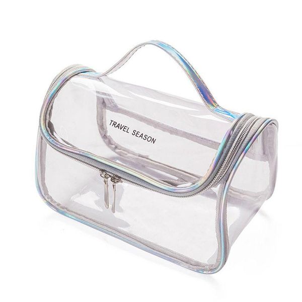 

women lady travel transparent makeup bag multifunctional cosmetic pouch purse casual storage organizer bags & cases