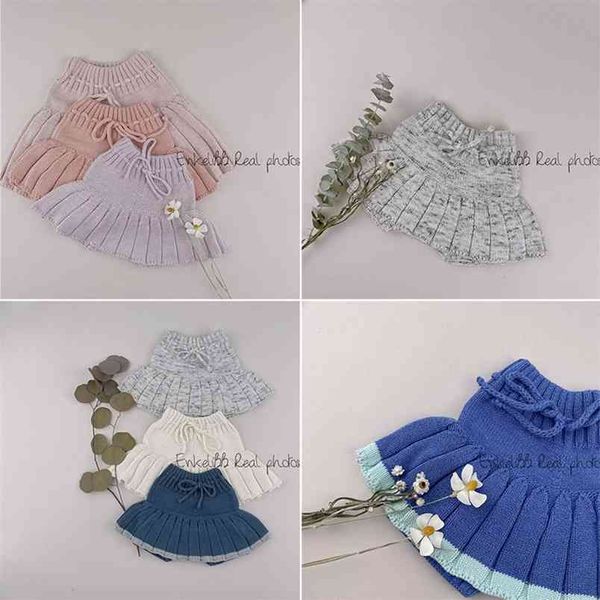 

misha and puff kids girl knitted skirt beautiful style toddler bottoms baby lovely skirts brand design child s 210619, Blue