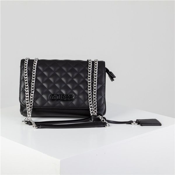 

lingge women's bag chain single shoulder oblique span gs small square pu