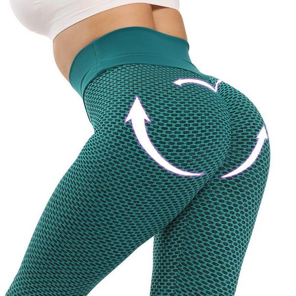 

women's leggings seamless for fitness fashion elastic push up ankle length high waist legging workout running gym pants 0f4l, Black