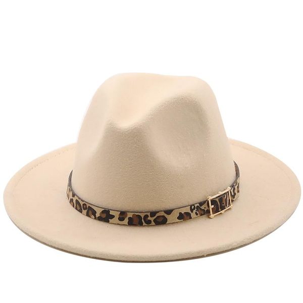 

wide brim hats wool fedora hat women men imitation felt with metal chain decor panama fedoras chapeau sombrero, Blue;gray