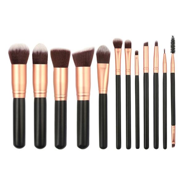 

makeup brushes 12pcs set eye shadow foundation powder eyeliner eyelash lip make up brush cosmetic beauty tool kit