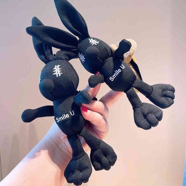 

barrettes hairpin east gate ~ net red cartoon doll black long ear rabbit hair hoop back head grab jewelry, Golden;silver