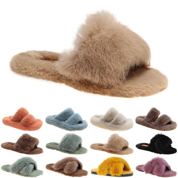 

luxury women shoes slides slippers womens sandals black white grey slide slipper flat flip flops size 35-40 color48