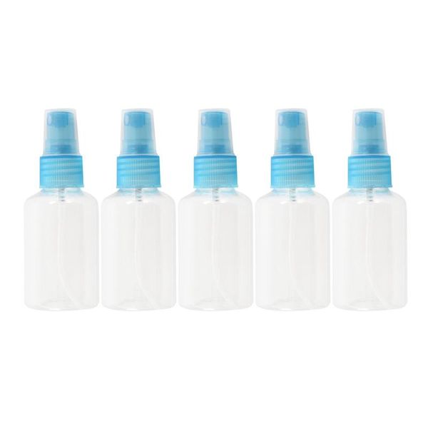 

storage bottles & jars 5 pcs empty blue spray bottle pump 50ml