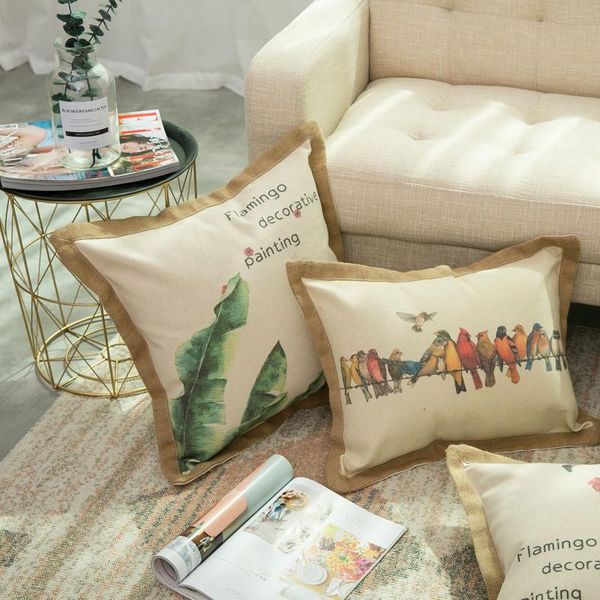

cute cushion cover flamingo prickly pear pillow cojines decorativos para sofa throw pillows decoration housse de coussin cushion/decorative