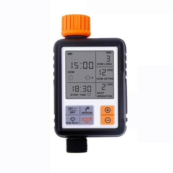 

inch digital irrigation timer large screen water ipx5 for garden lawn hose faucet f2 watering equipments