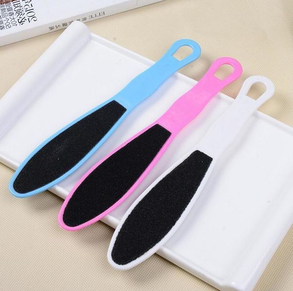 

500pcs scrub corn remover 2-way plastic grinding rub peeling feet pedicure tools foot new