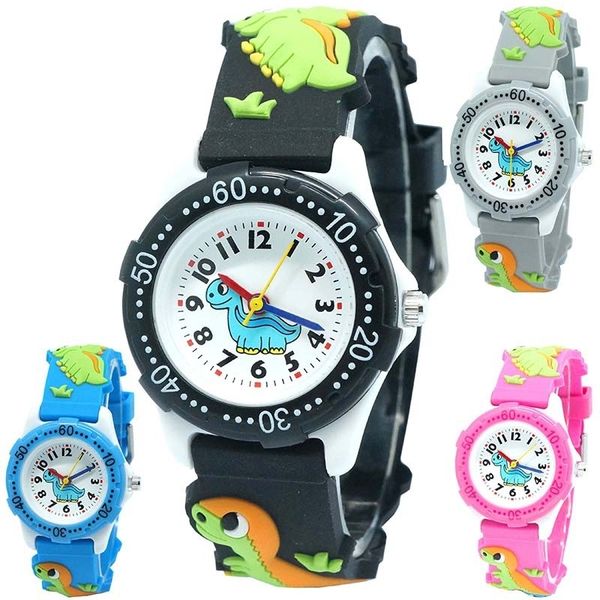 

3d dinosaur plastic silicone cartoon children's gift electronic watch