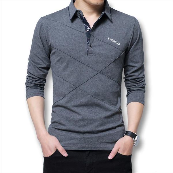 

large size m 5xl men polos spring autumn long sleeved shirts male casual fashion slim fitted dress, White;black