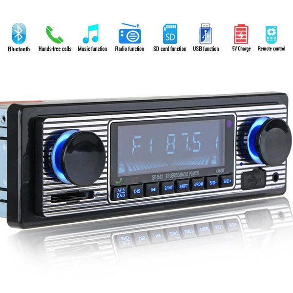 

& mp4 players bluetooth vintage car radio mp3 player stereo usb aux classic audio
