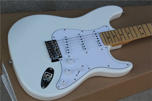 

custom richie sambora signature white st electric guitar floyd rose tremolo hammer and lock nut, star inlay, ssh pickup