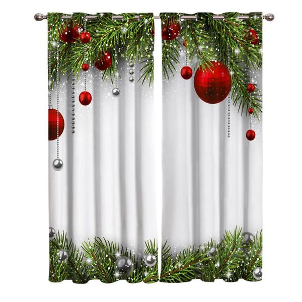 

curtain & drapes fashion window curtains for living room christmas tree ball bedoom home decoration cortinas