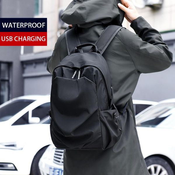 

backpack school men's fashion waterproof male external usb charge bag camouflage