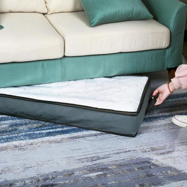 

clothing & wardrobe storage 1pcs foldable under bed bags large breathable organizer clothes underbed boxes thick zippere p4h6