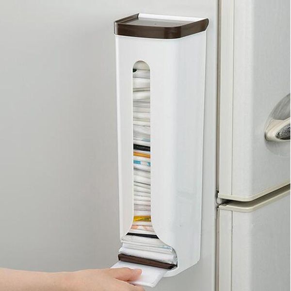 

storage bottles & jars high capacity wall-mounted garbage bags box organizer self-adhesive rubbish trash bag case kitchen