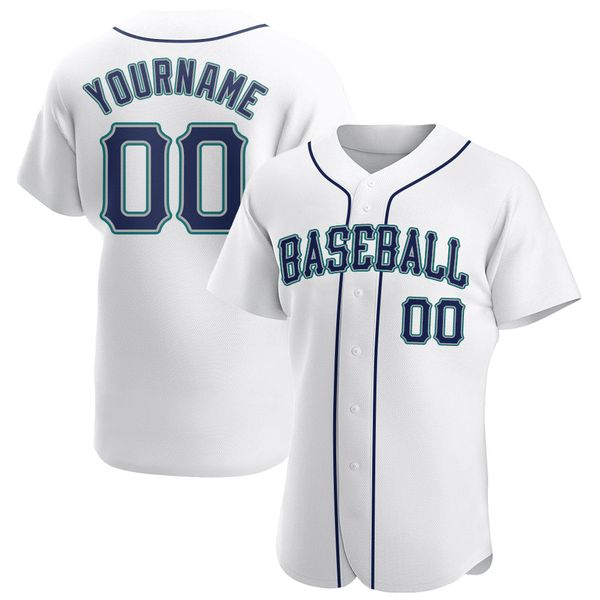 

custom white navy-aqua authentic baseball jersey, Blue;black