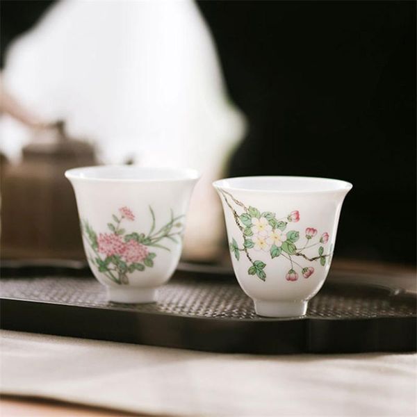 

cups & saucers jingdezhen white porcelain hand painted teacup ceramic household master cup creative water mug office drinkware tea s