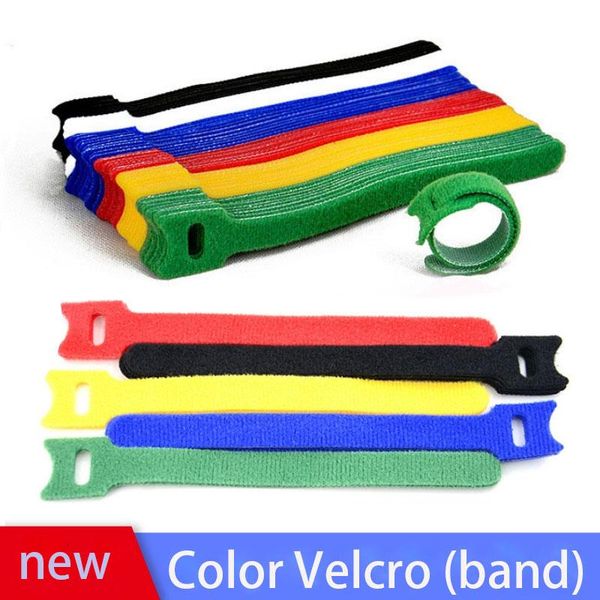 

fans & coolings 30pcs reusable ties hook and loop fastener double-sided tape nylon velcros cable strap wire