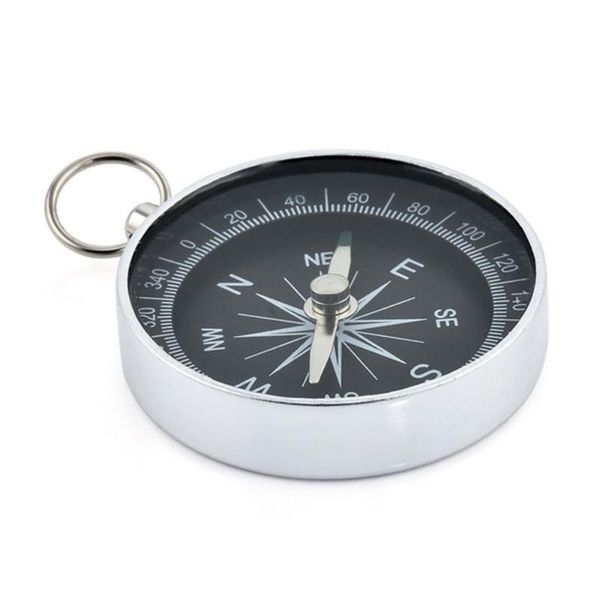 

portable compass metal keychain aluminum crafts light weight hanging pendant easy carry for outdoor mountaineering camping gadgets