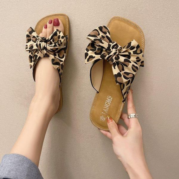 

slippers shoes woman 2021 rubber flip flops low soft butterfly-knot pantofle luxury slides hawaiian comfort summer designer, Black
