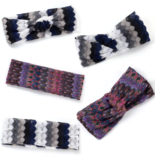 

hair accessories geebro women headband boho hollow desgin headbands retro cross turban bandage bandanas hairband