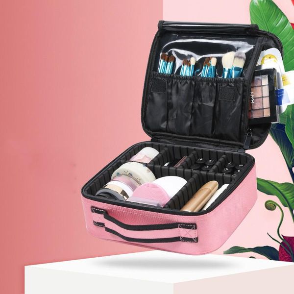 

makeup case professional beauty brush women cosmetic suitcase waterproof make up organizer travel storage bags for manicure & cases