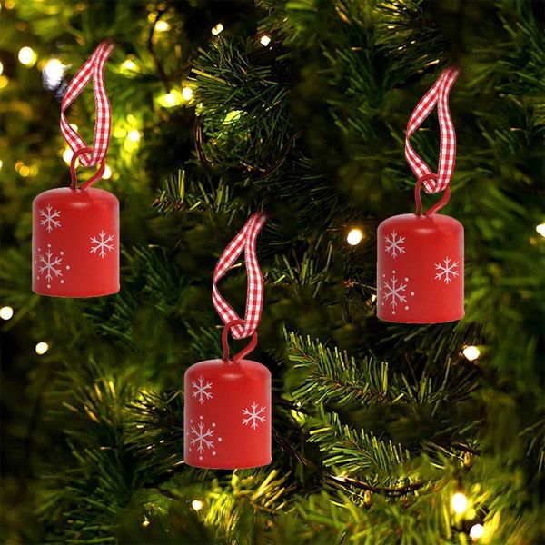

christmas decoration cylindrical bell snowflake small tree hangin 449c party