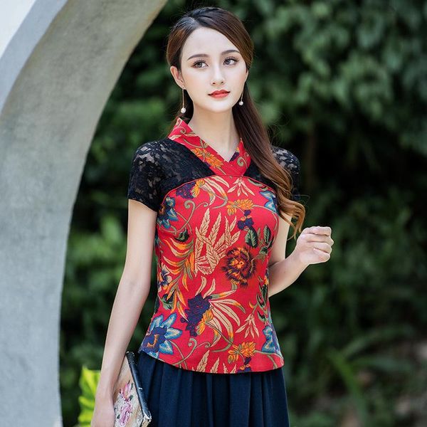 

women's t-shirt tshirt harajuku t shirt women camisetas mujer camiseta feminina plus size tee haut femme indie folk print mandarin coll, White