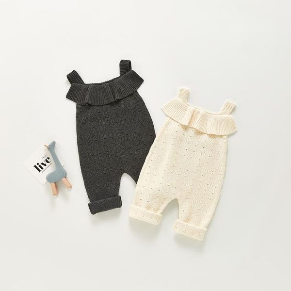 

jumpsuits yg baby children's clothing knitting 0-3-year-old wool one-piece clothes cotton suspenders harbin climbing, Blue