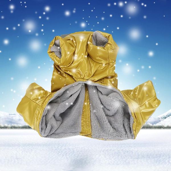 

dog apparel waterproof pet clothes hoodie winter fleece jacket jumpsuit coat snowsuit hg99