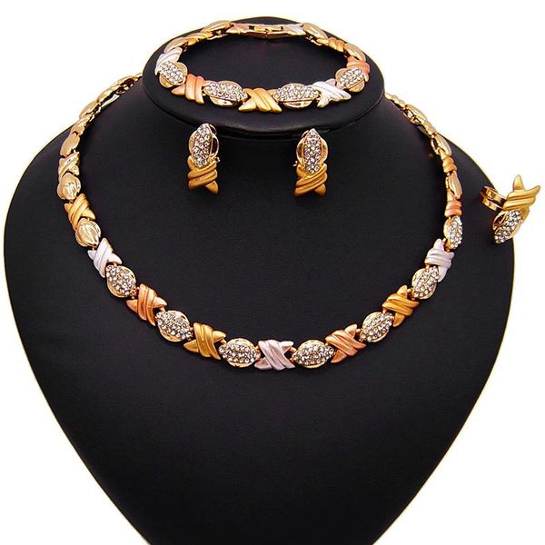 

earrings & necklace yulaili i love you x jewelry set 24k gold trendy wedding jewellery dubai inspirational wholesale, Silver