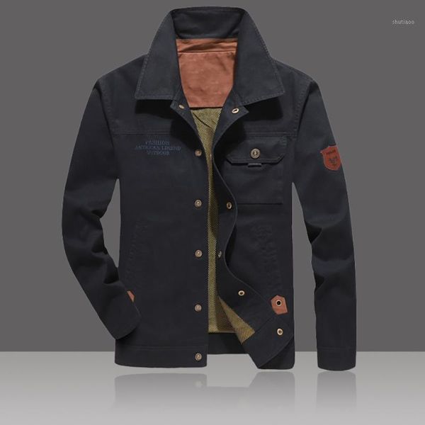 

men's jackets jacket men autumn winter casual outwear pure color zipper breathable vintage coat military napapijiri, Black;brown