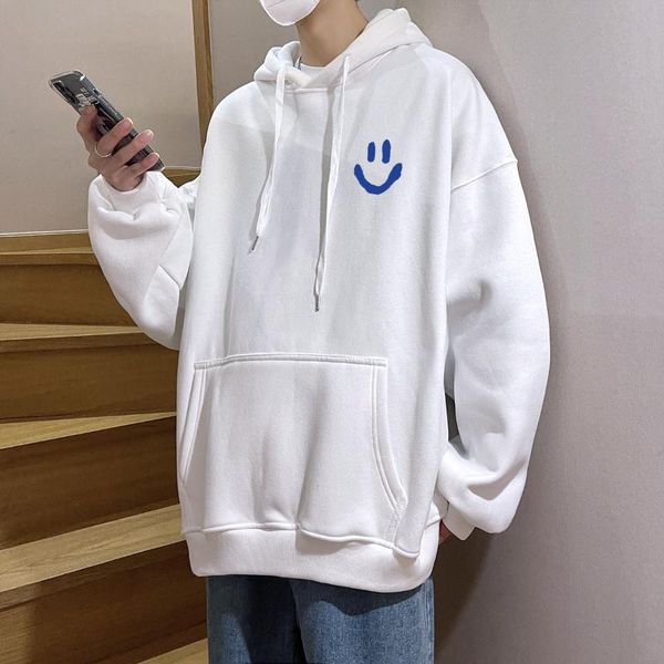 

men's hoodies & sweatshirts 2021 print men's hooded sweatshirt brand fashion simple drawstring pullover casual autumn winter men cl, Black