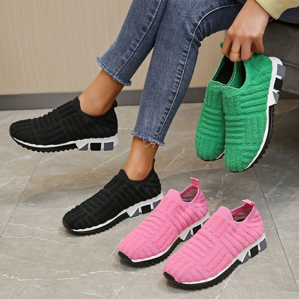 

2022 casual shoes women's short plush mesh breathable sneakers xx113, Black