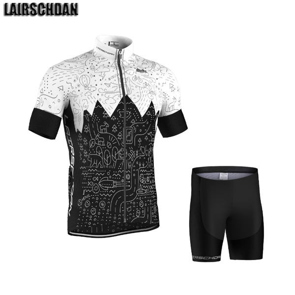 

racing sets lairschdan maillot cyclisme pro 2021 bicycle team cycling jersey set mens bike shorts sportwear mtb cyclist clothing suit, Black;blue