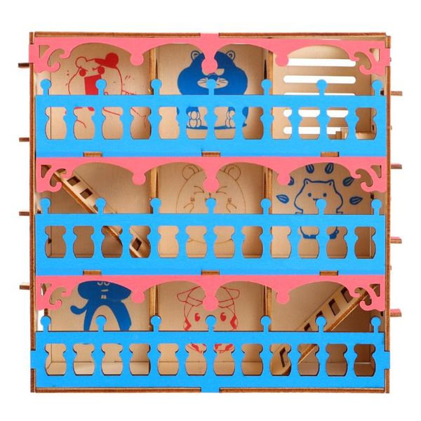

small animal supplies 1pc wooden hamster maze tunnel pet activity exercise