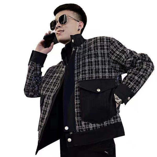 

jacket male korean version 2021 slim all-match men's autumn jackets, Black;brown
