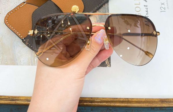 

men pilot sunglasses gold brown gradient occhiali da sole sonnenbrille fashion sun glasses shades with box, White;black