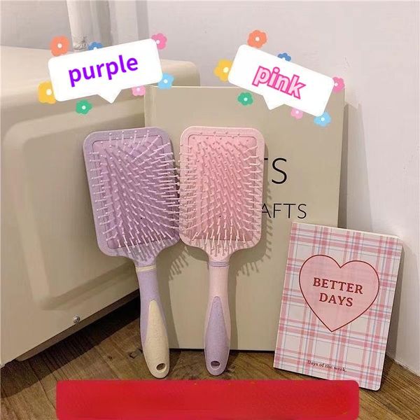 

hair brushes purple pink air cushion comb bag massage curling hairdressing, Silver