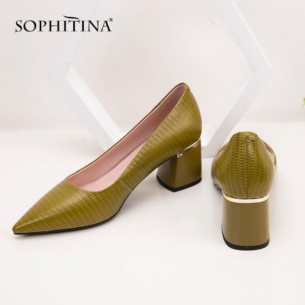 

special women pumps cow leather fashion solid square heel pointed toe shallow shoes spring leisure mo391 dress, Black