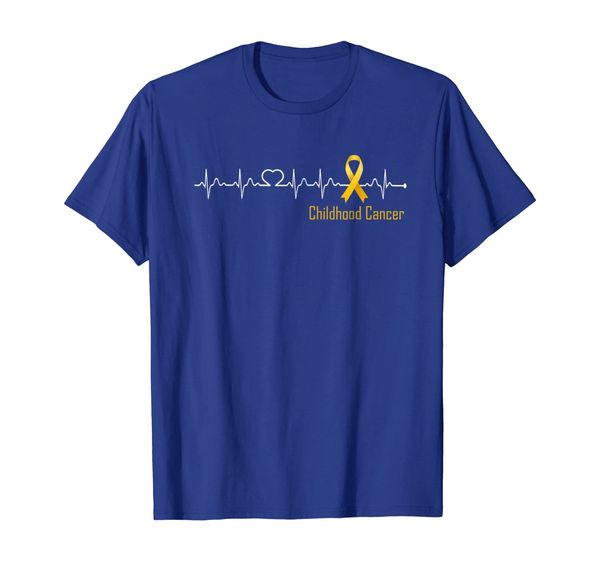 

childhood cancer awareness heartbeat shirts, White;black