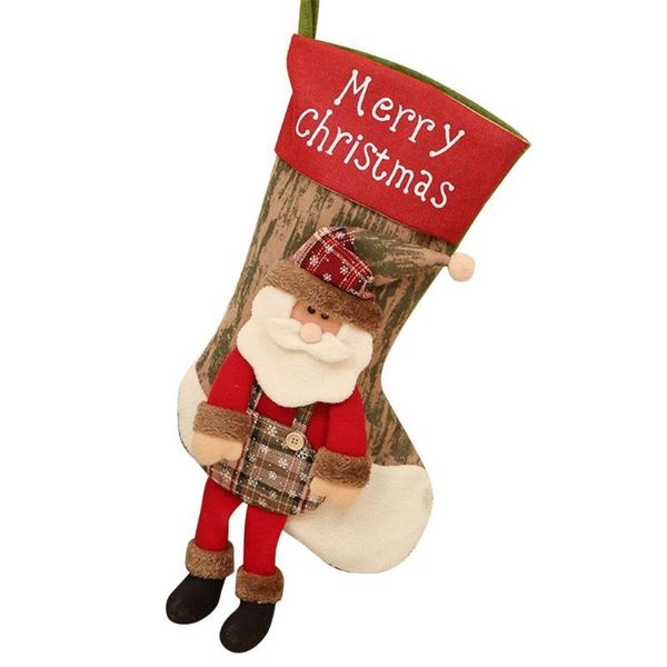 

christmas decorations year sock bag gift home knitted tree decoration
