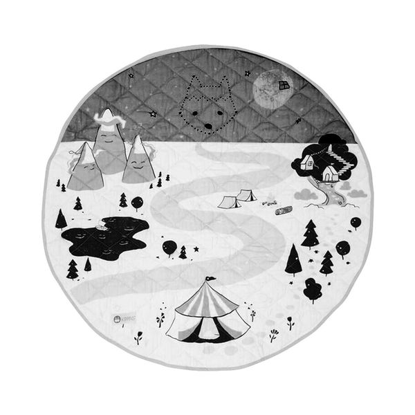 

play mat cartoon cute baby newborn infant crawling blanket cotton round floor carpet rugs for kids room nursery decor